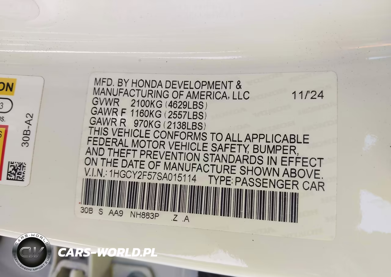2025 Honda Accord Hybrid Sport VIN:1HGCY2F57SA015114 - 9