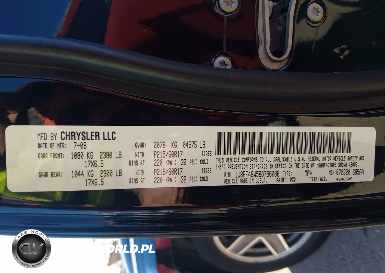 2008 Jeep Patriot Limited VIN:1J8FF48W58D796086 - 9