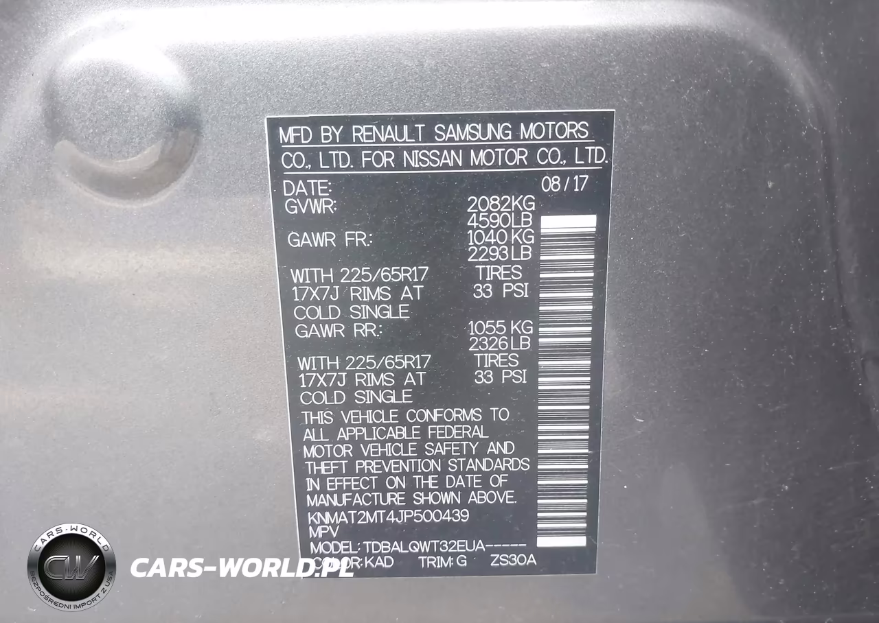 2018 Nissan Rogue Sv VIN:KNMAT2MT4JP500439 - 9