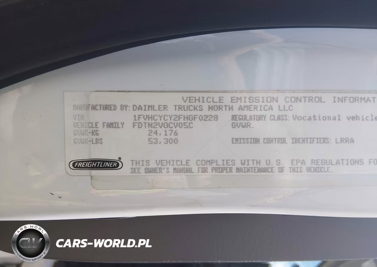 2015 Freightliner M2 106 Medium Duty VIN:1FVHCYCY2FHGF0228 - 8