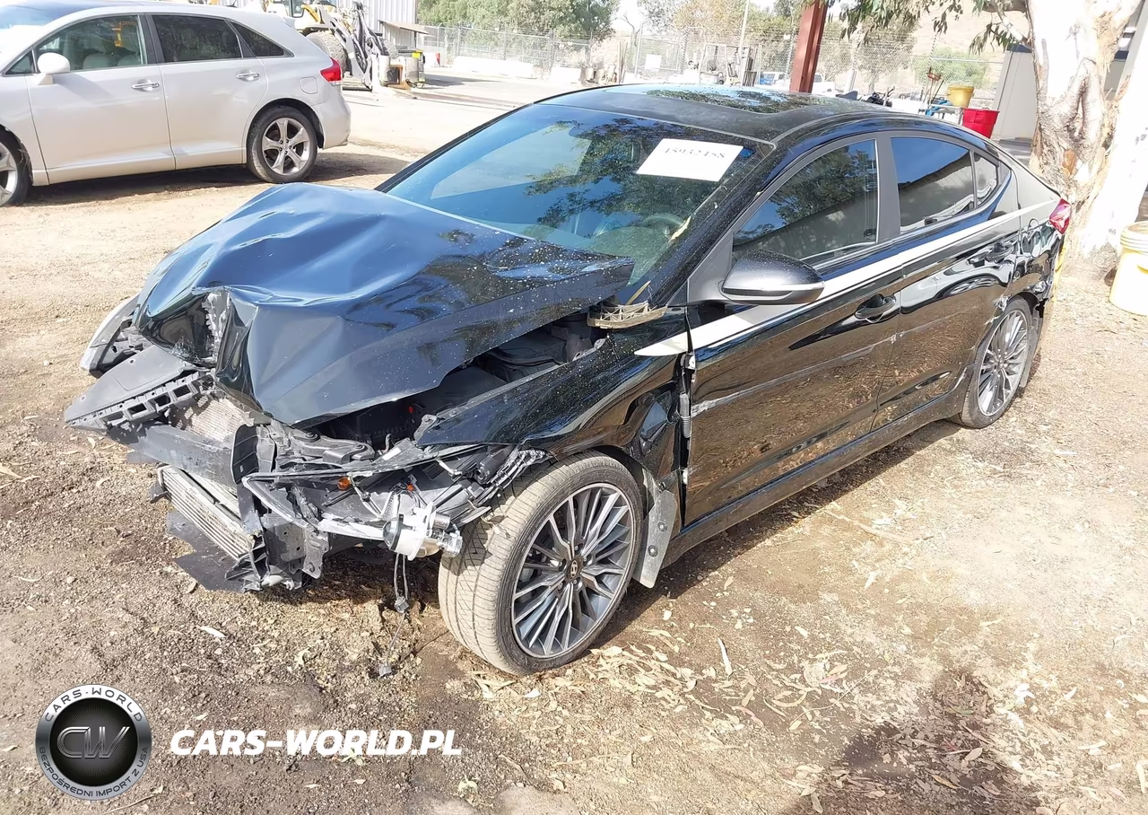 2018 Hyundai Elantra Sport VIN:KMHD04LBXJU599338 - 2