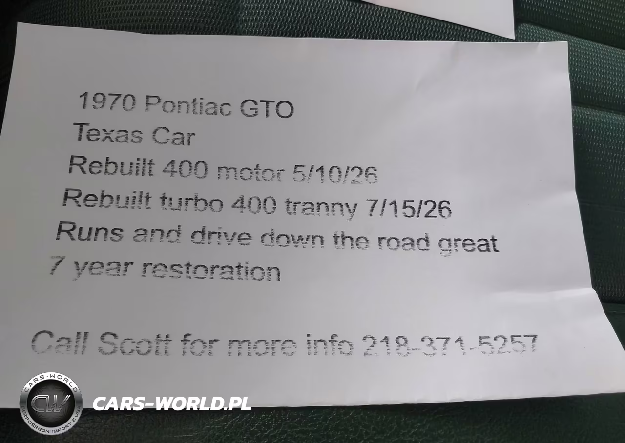 1970 Pontiac Gto VIN:242370R129519 - 17