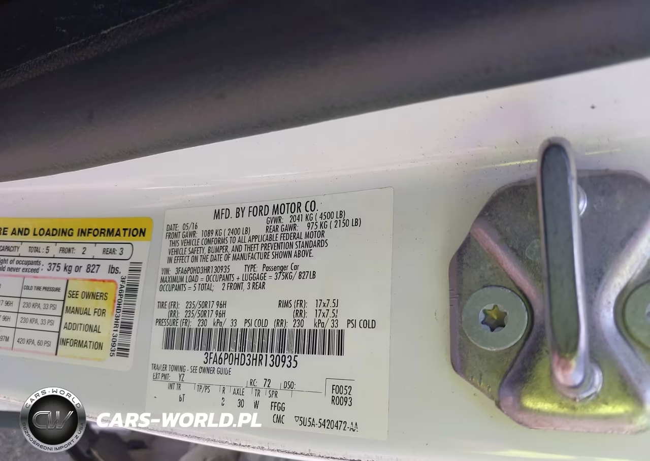2017 Ford Fusion Se VIN:3FA6P0HD3HR130935 - 9