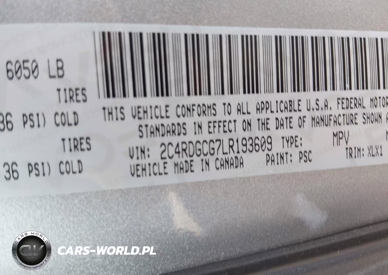 2020 Dodge Grand Caravan Sxt VIN:2C4RDGCG7LR193609 - 9
