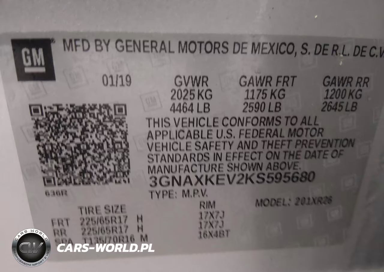 2019 Chevrolet Equinox Lt VIN:3GNAXKEV2KS595680 - 9