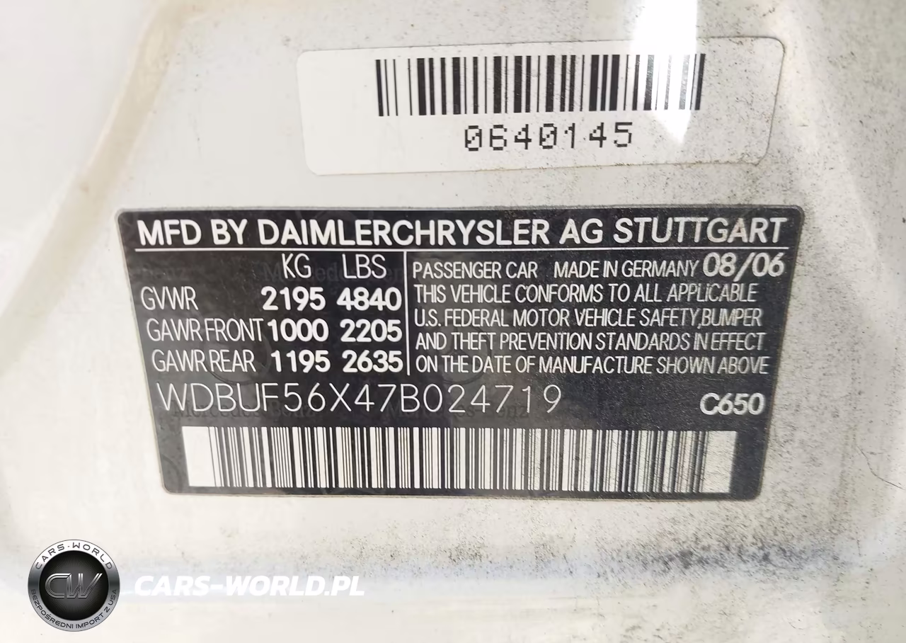 2007 Mercedes-Benz E 350 VIN:WDBUF56X47B024719 - 9