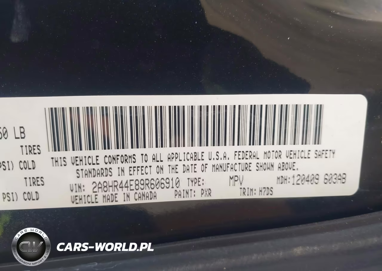 2009 Chrysler Town & Country Lx VIN:2A8HR44E89R606910 - 9