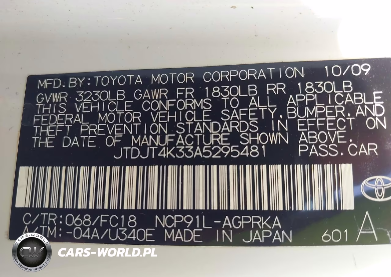 2010 Toyota Yaris VIN:JTDJT4K33A5295481 - 9