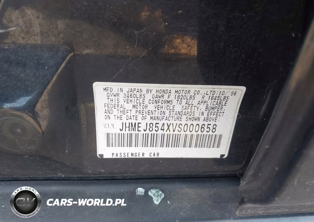 1997 Honda Civic Ex VIN:JHMEJ854XVS000658 - 9