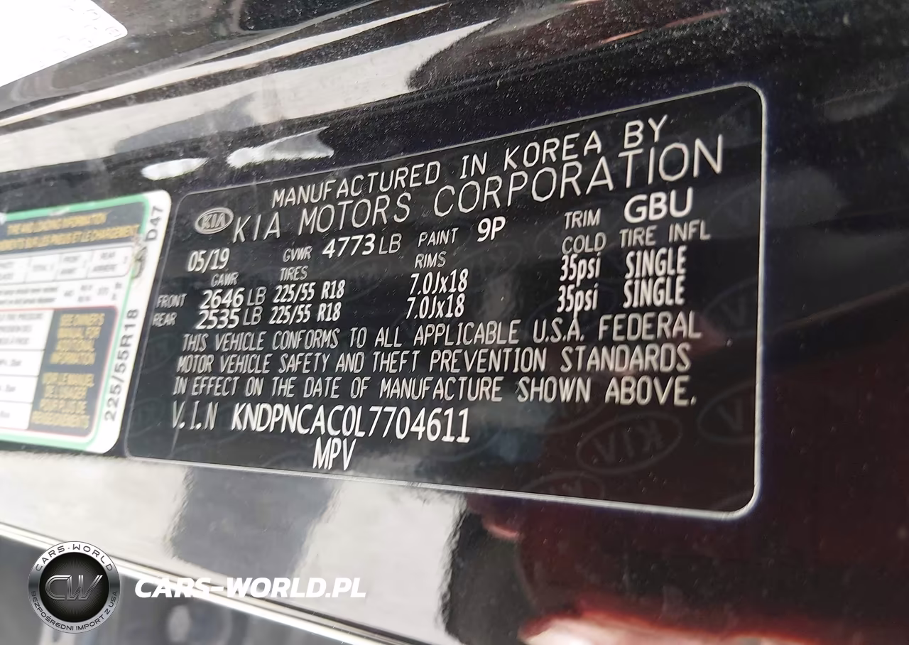 2020 Kia Sportage Ex VIN:KNDPNCAC0L7704611 - 9