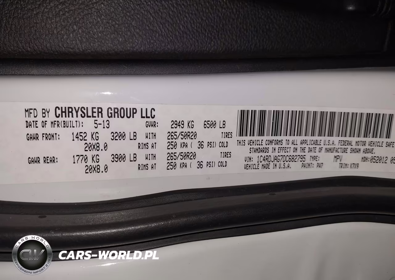 2013 Dodge Durango Sxt VIN:1C4RDJAG7DC682795 - 9