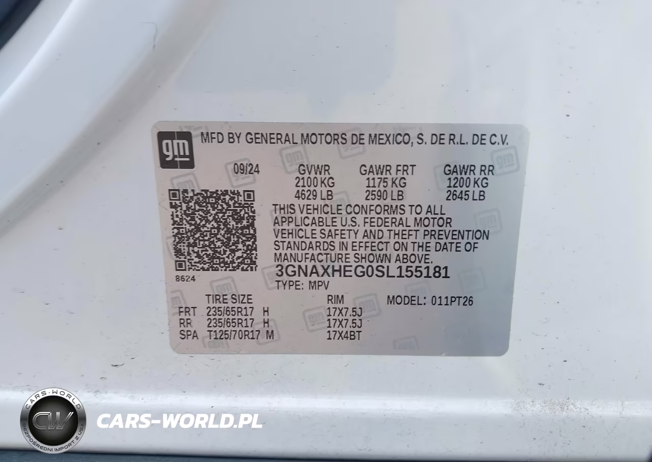 2025 Chevrolet Equinox Fwd Lt VIN:3GNAXHEG0SL155181 - 9