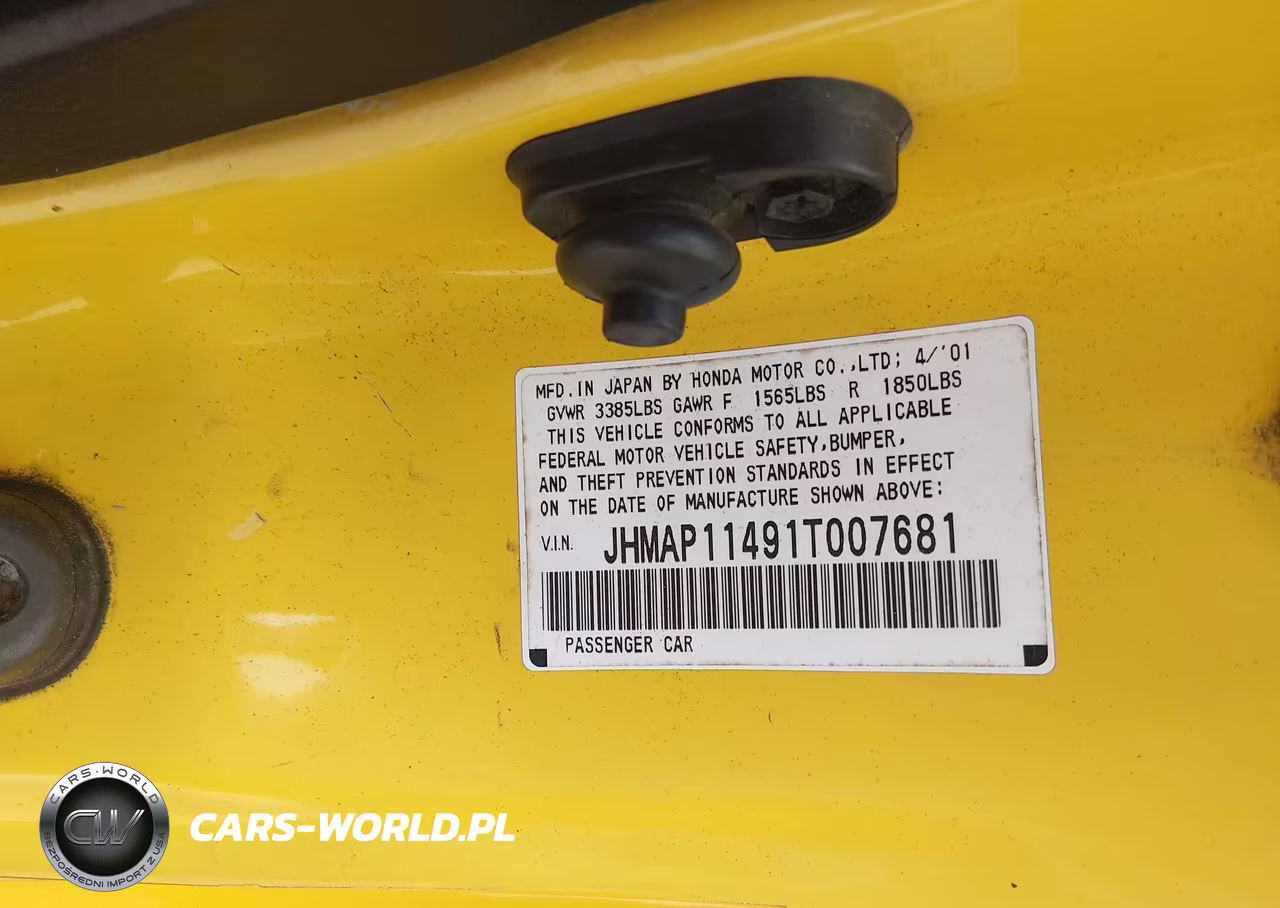 2001 Honda S2000 VIN:JHMAP11491T007681 - 9
