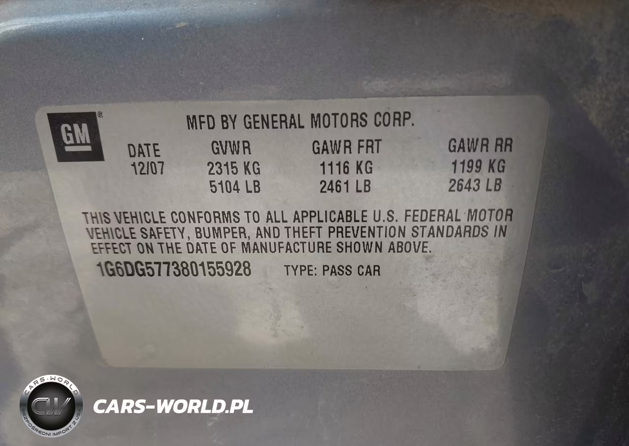 2008 Cadillac Cts Awd W-1Sa VIN:1G6DG577380155928 - 9
