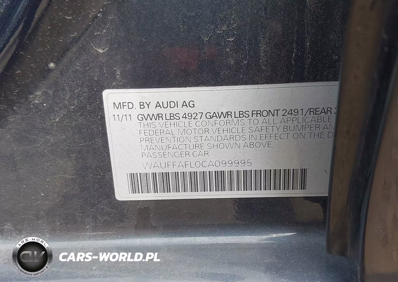 2012 Audi A4 2.0T Premium Plus VIN:WAUFFAFL0CA099995 - 9