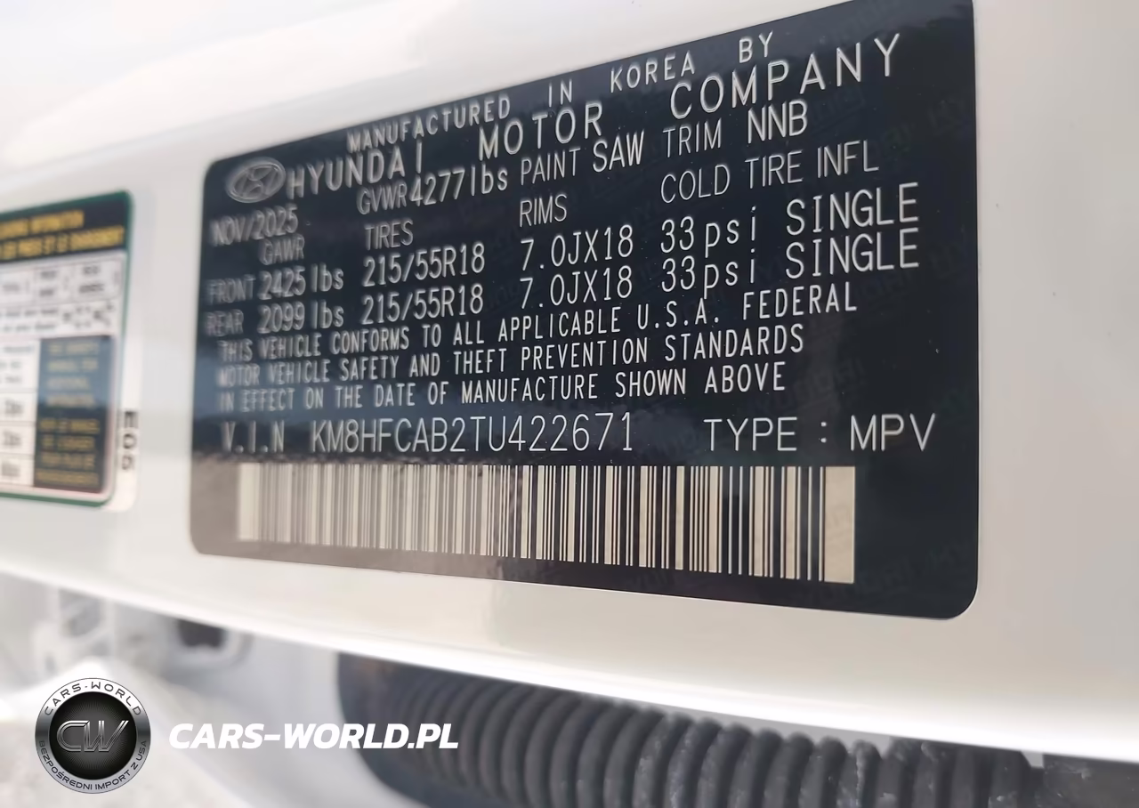 2026 Hyundai Kona Sel Sport VIN:KM8HFCAB2TU422671 - 9