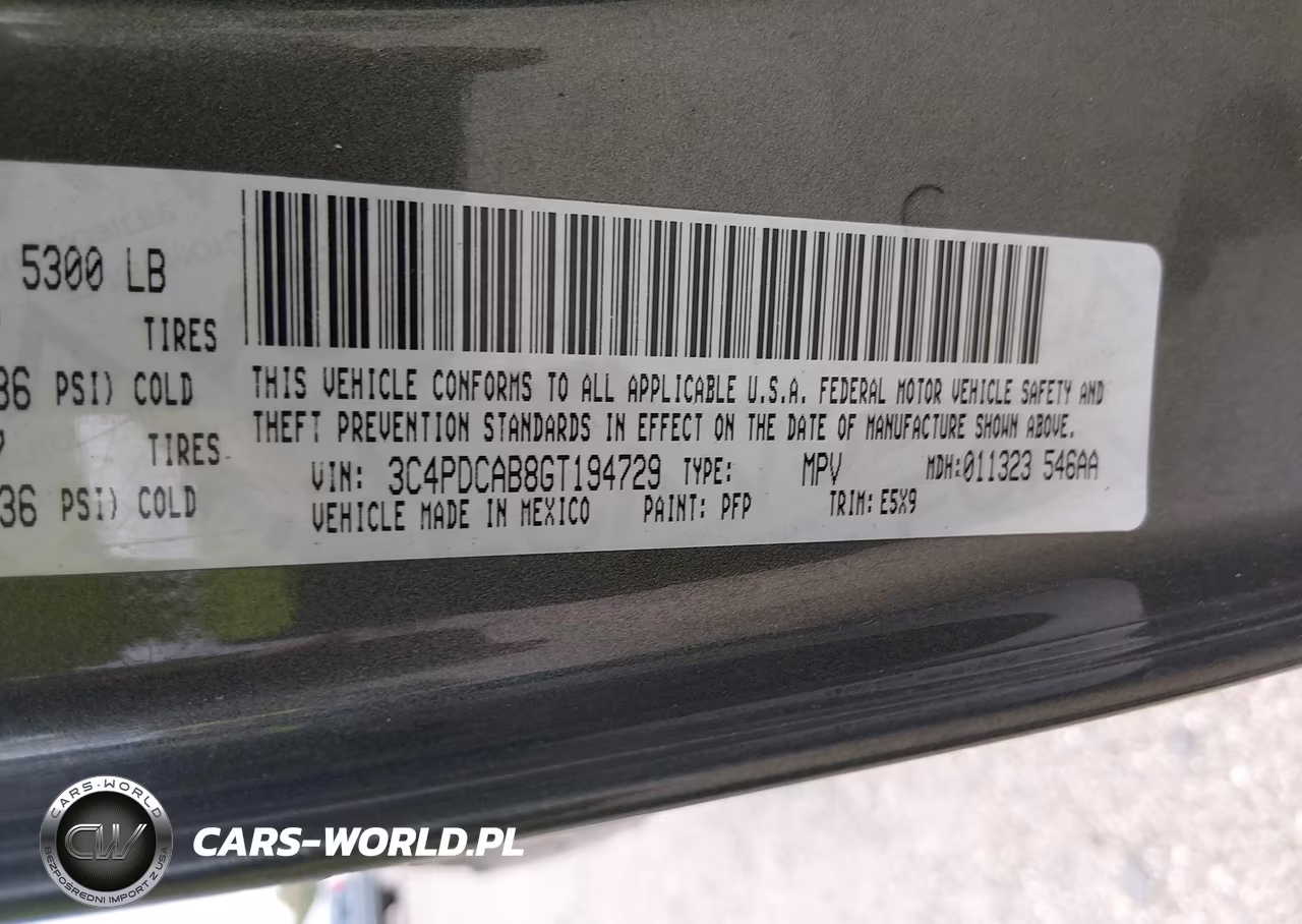 2016 Dodge Journey Se VIN:3C4PDCAB8GT194729 - 9