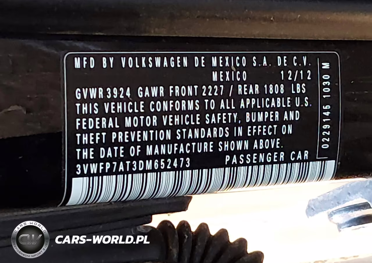 2013 Volkswagen Beetle 2.5L Entry VIN:3VWFP7AT3DM652473 - 9