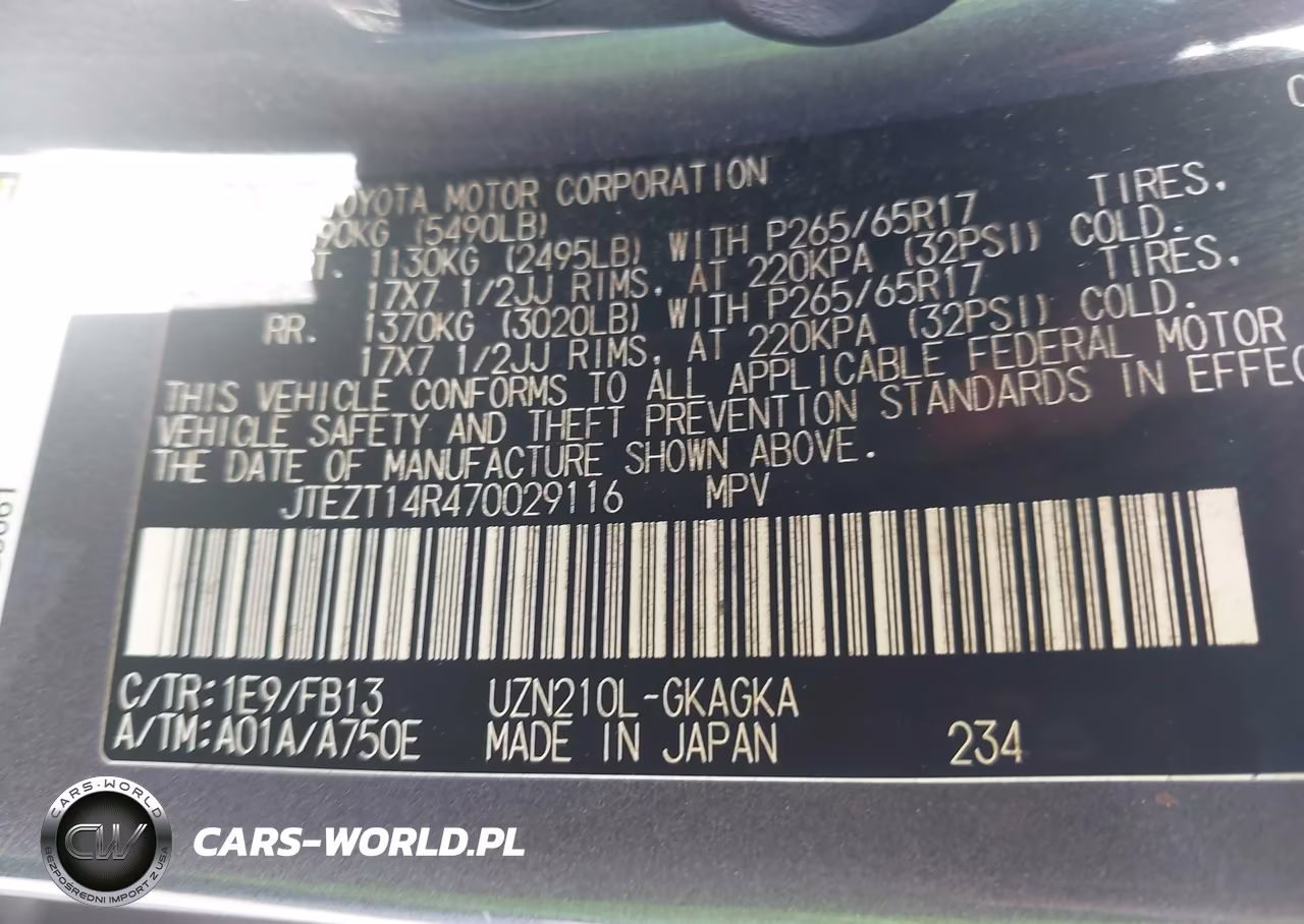 2007 Toyota 4Runner Sr5 Sport VIN:JTEZT14R470029116 - 9