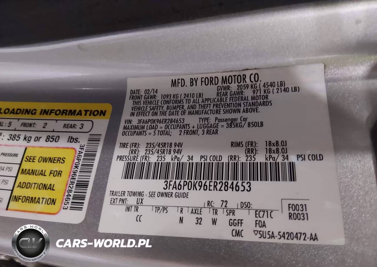 2014 Ford Fusion Titanium VIN:3FA6P0K96ER284653 - 9