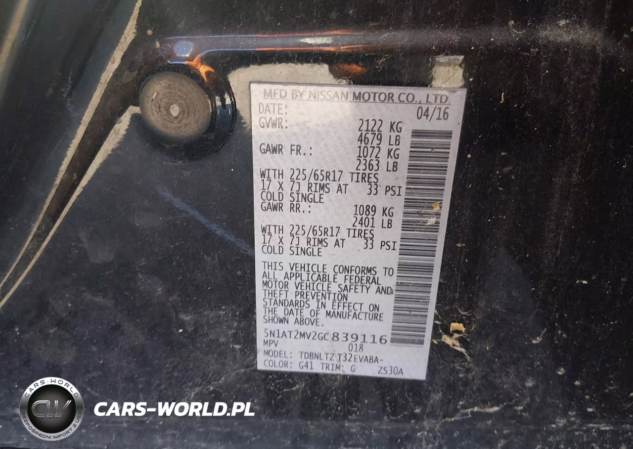 2016 Nissan Rogue Sv VIN:5N1AT2MV2GC839116 - 9