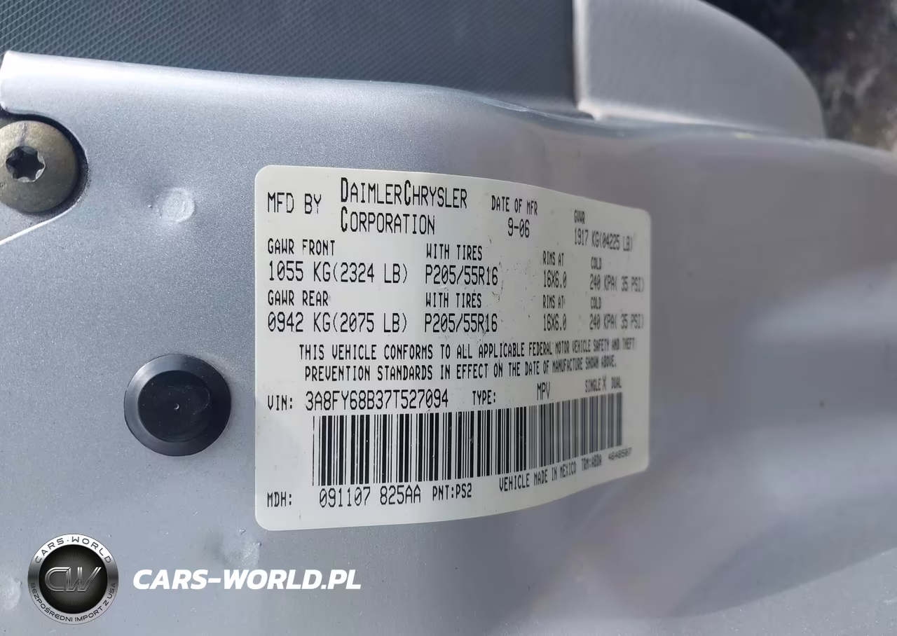 2007 Chrysler Pt Cruiser Limited VIN:3A8FY68B37T527094 - 9