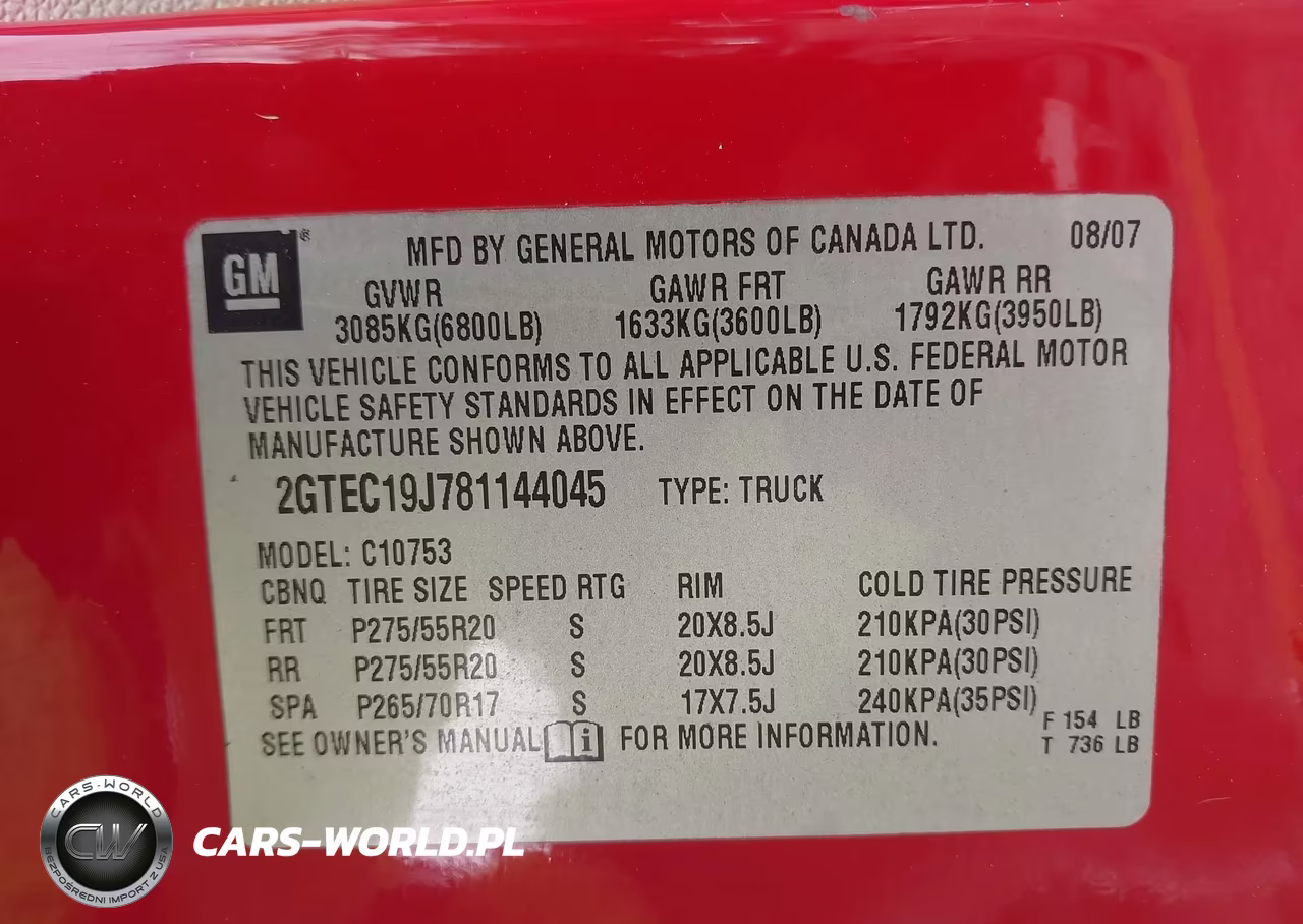 2008 GMC Sierra 1500 Slt VIN:2GTEC19J781144045 - 9