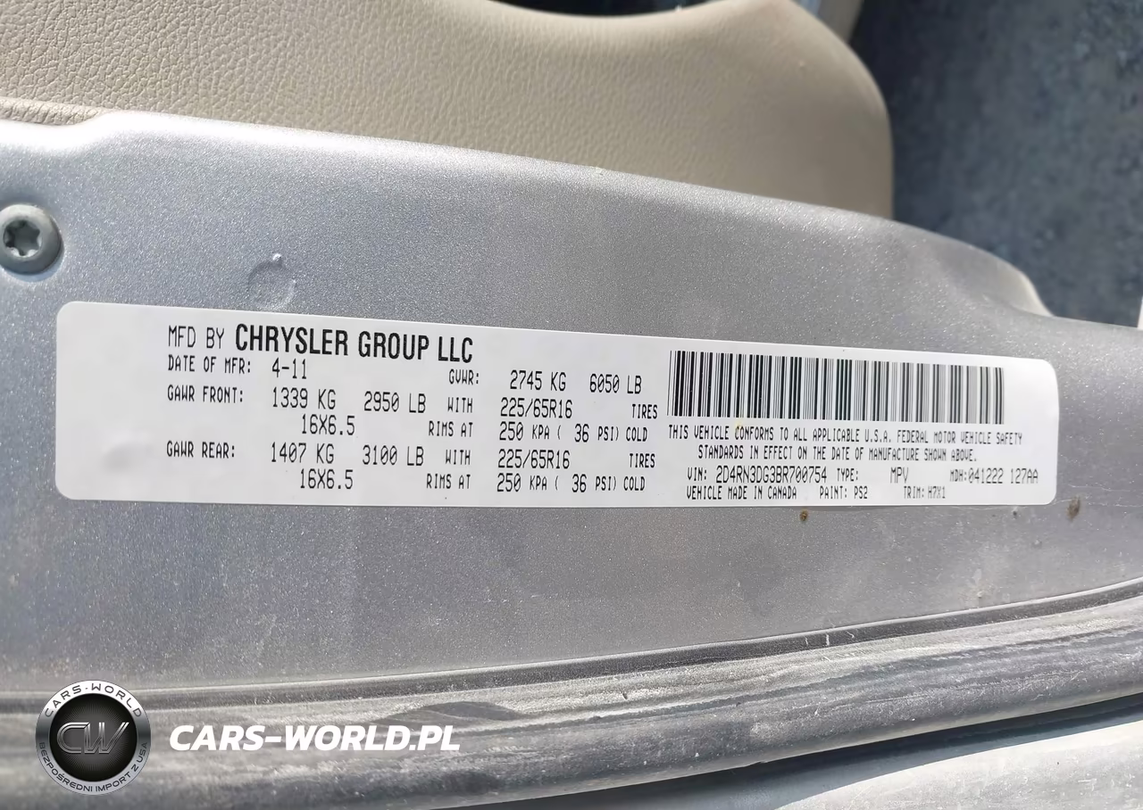 2011 Dodge Grand Caravan Mainstreet VIN:2D4RN3DG3BR700754 - 9