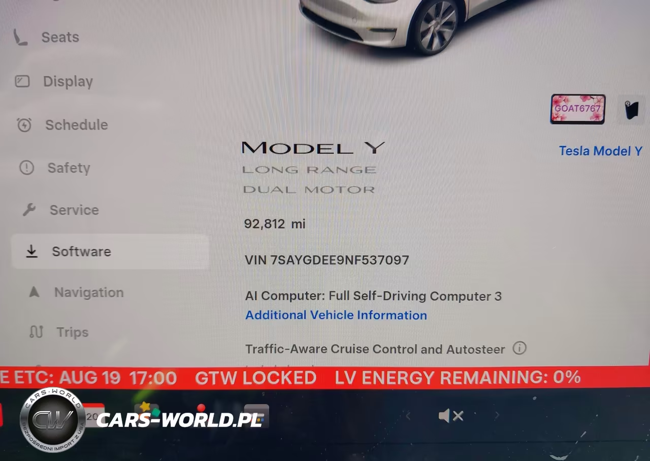 2022 Tesla Model Y Long Range Dual Motor All-Wheel Drive VIN:7SAYGDEE9NF537097 - 7
