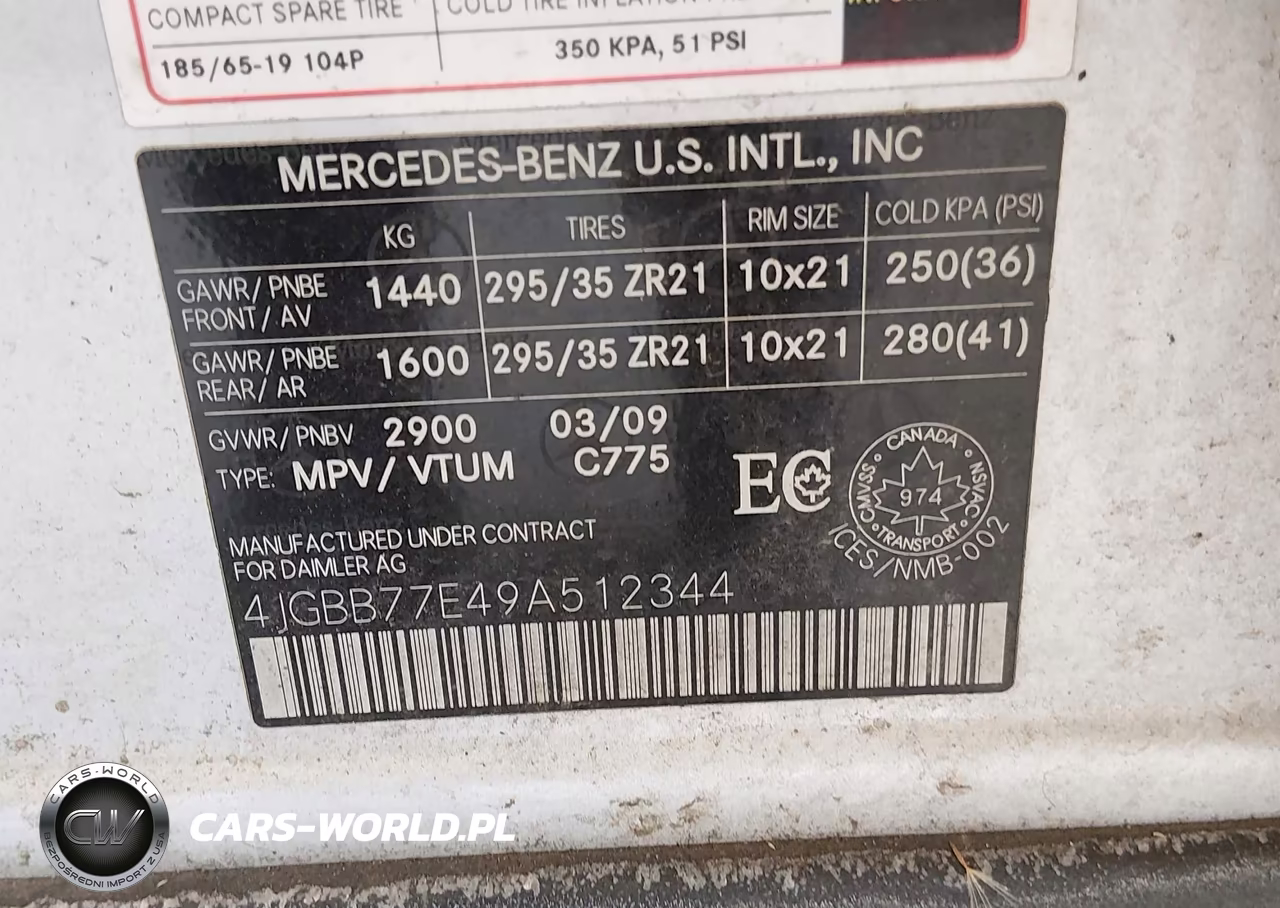 2009 Mercedes-Benz Ml 63 Amg 4Matic VIN:4JGBB77E49A512344 - 9