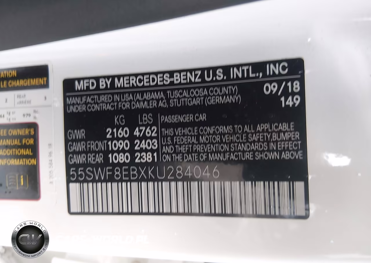 2019 Mercedes-Benz C 300 4Matic VIN:55SWF8EBXKU284046 - 9
