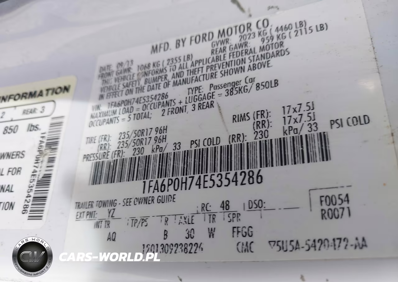 2014 Ford Fusion Se VIN:1FA6P0H74E5354286 - 9