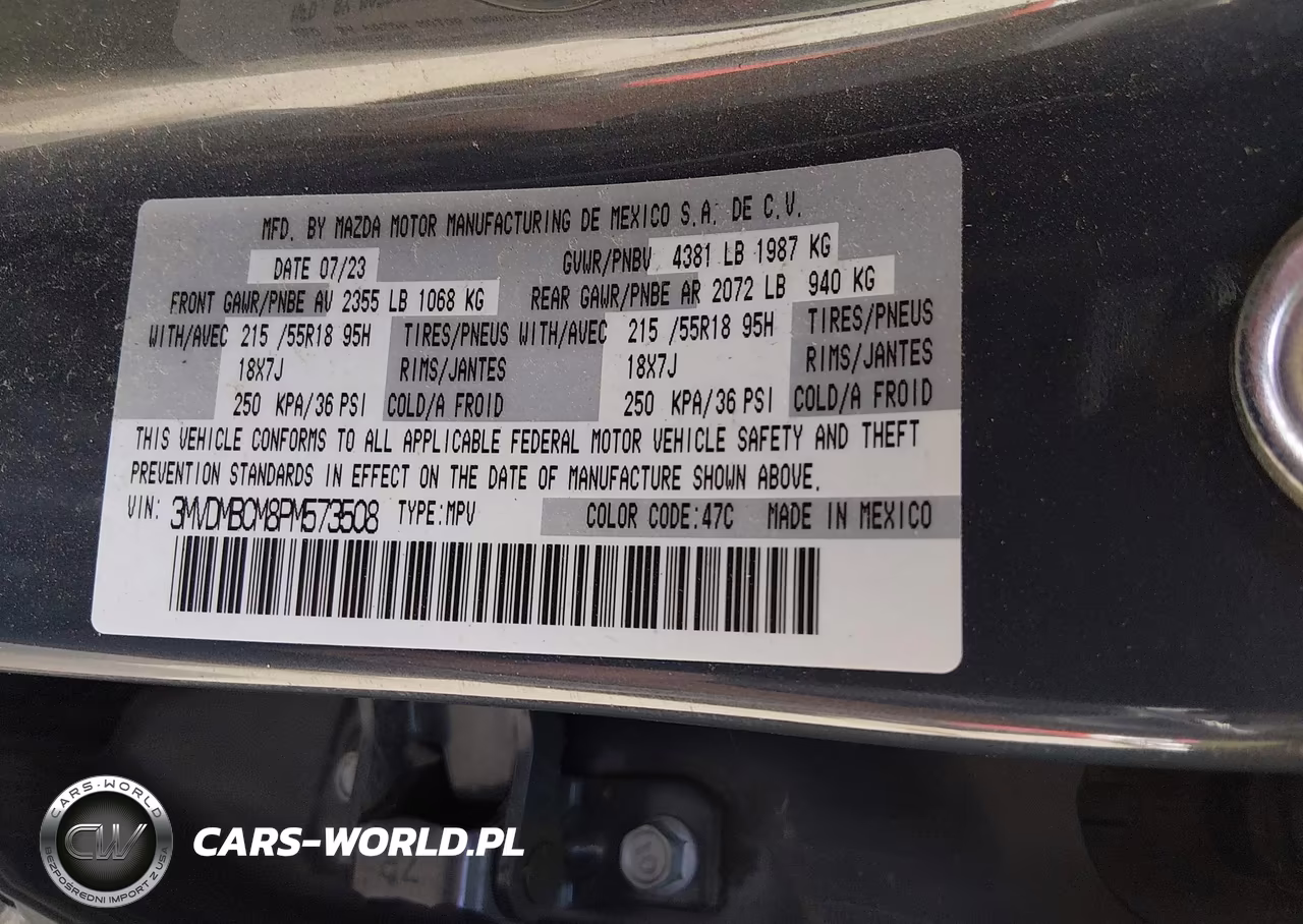 2023 Mazda Cx-30 2.5 S Carbon Edition VIN:3MVDMBCM8PM573508 - 9