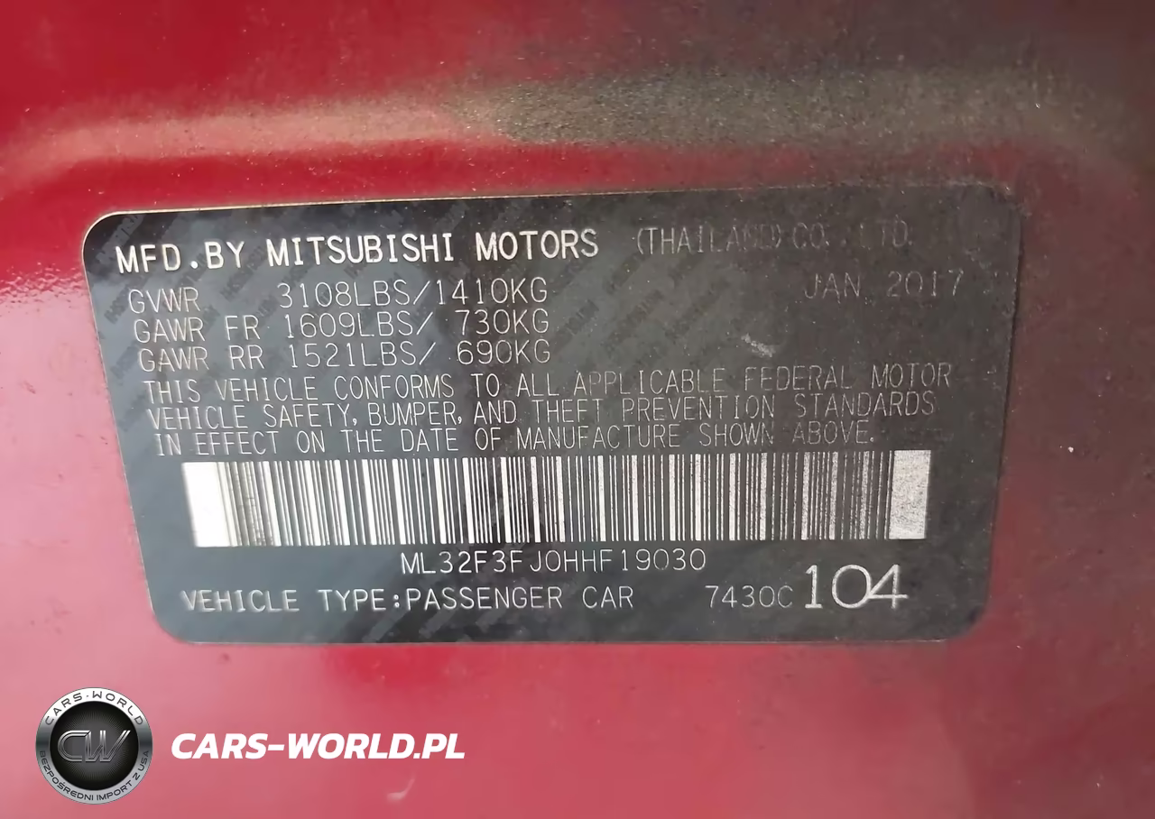 2017 Mitsubishi Mirage G4 Es VIN:ML32F3FJ0HHF19030 - 9