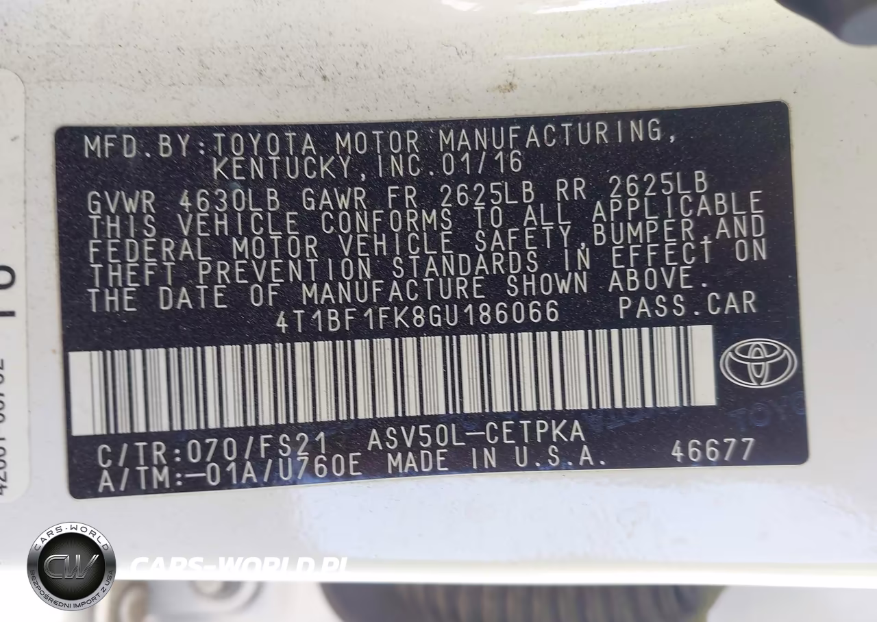 2016 Toyota Camry Le-Xle-Se-Xse VIN:4T1BF1FK8GU186066 - 9