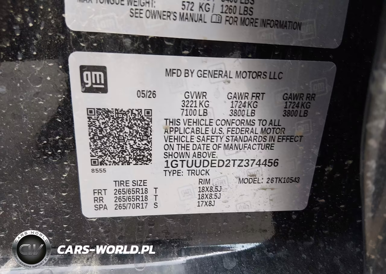 2026 GMC Sierra 1500 , Short Bed, Slt, 4Wd VIN:1GTUUDED2TZ374456 - 9