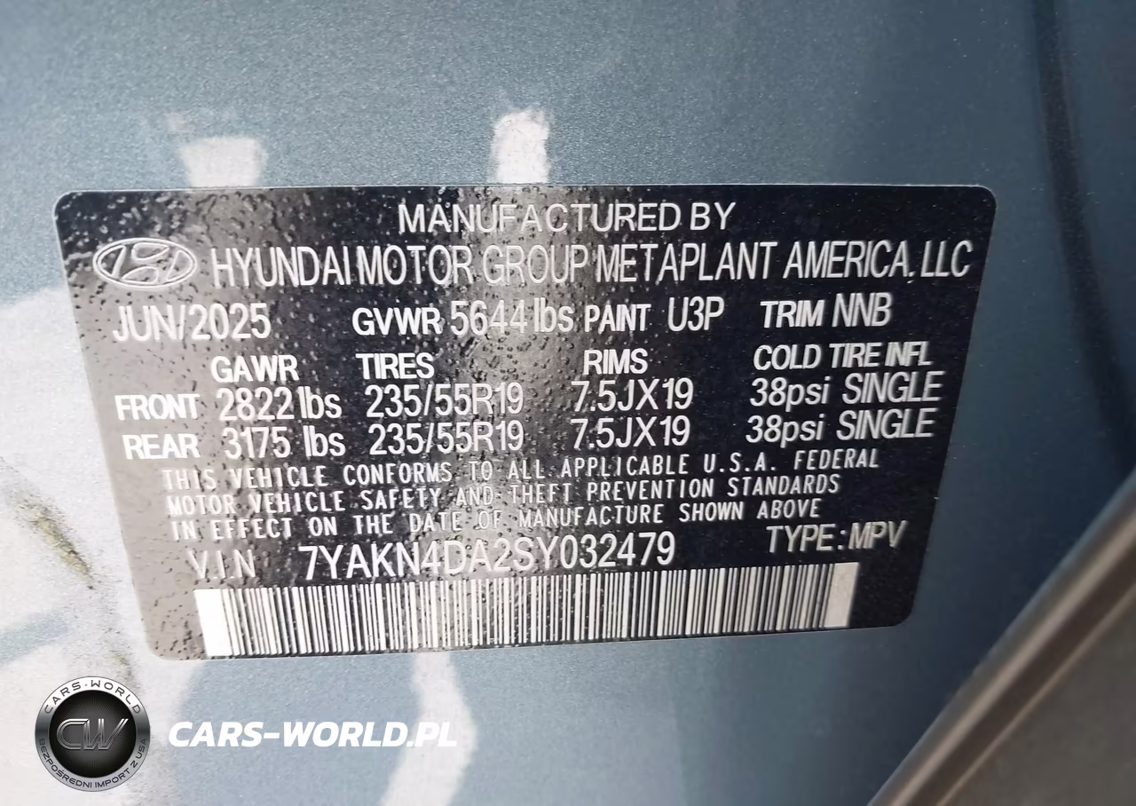 2025 Hyundai Ioniq 5 Sel VIN:7YAKN4DA2SY032479 - 9