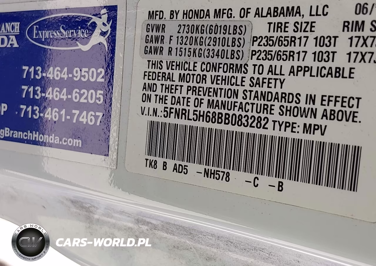 2011 Honda Odyssey Ex-L VIN:5FNRL5H68BB083282 - 9