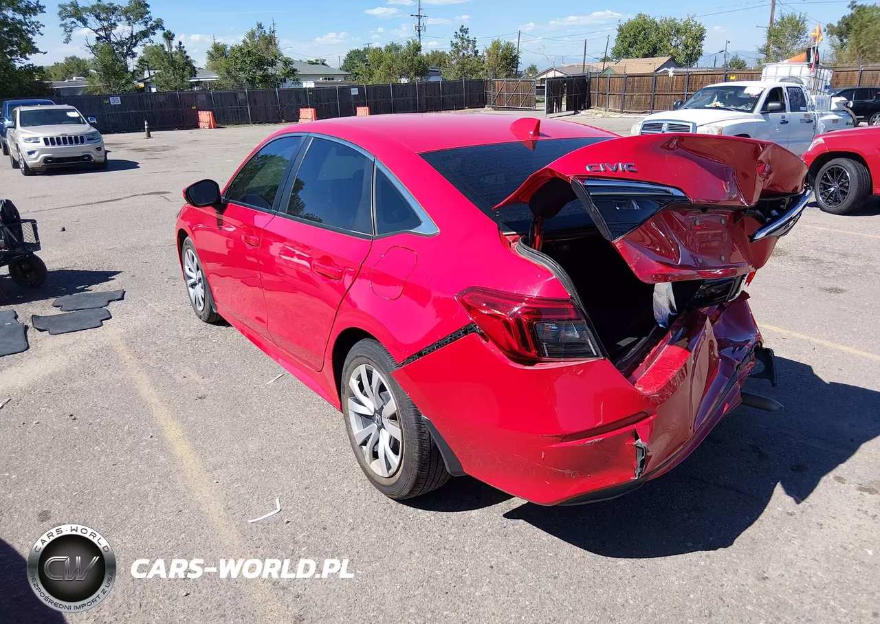 2022 Honda Civic Lx VIN:2HGFE2F25NH509148 - 3