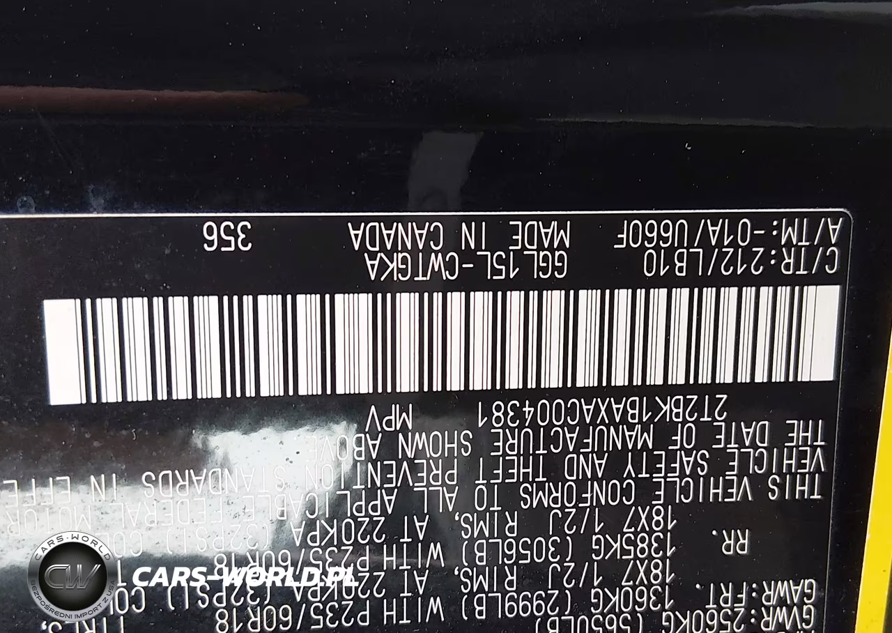2010 Lexus Rx 350 VIN:2T2BK1BAXAC004381 - 9