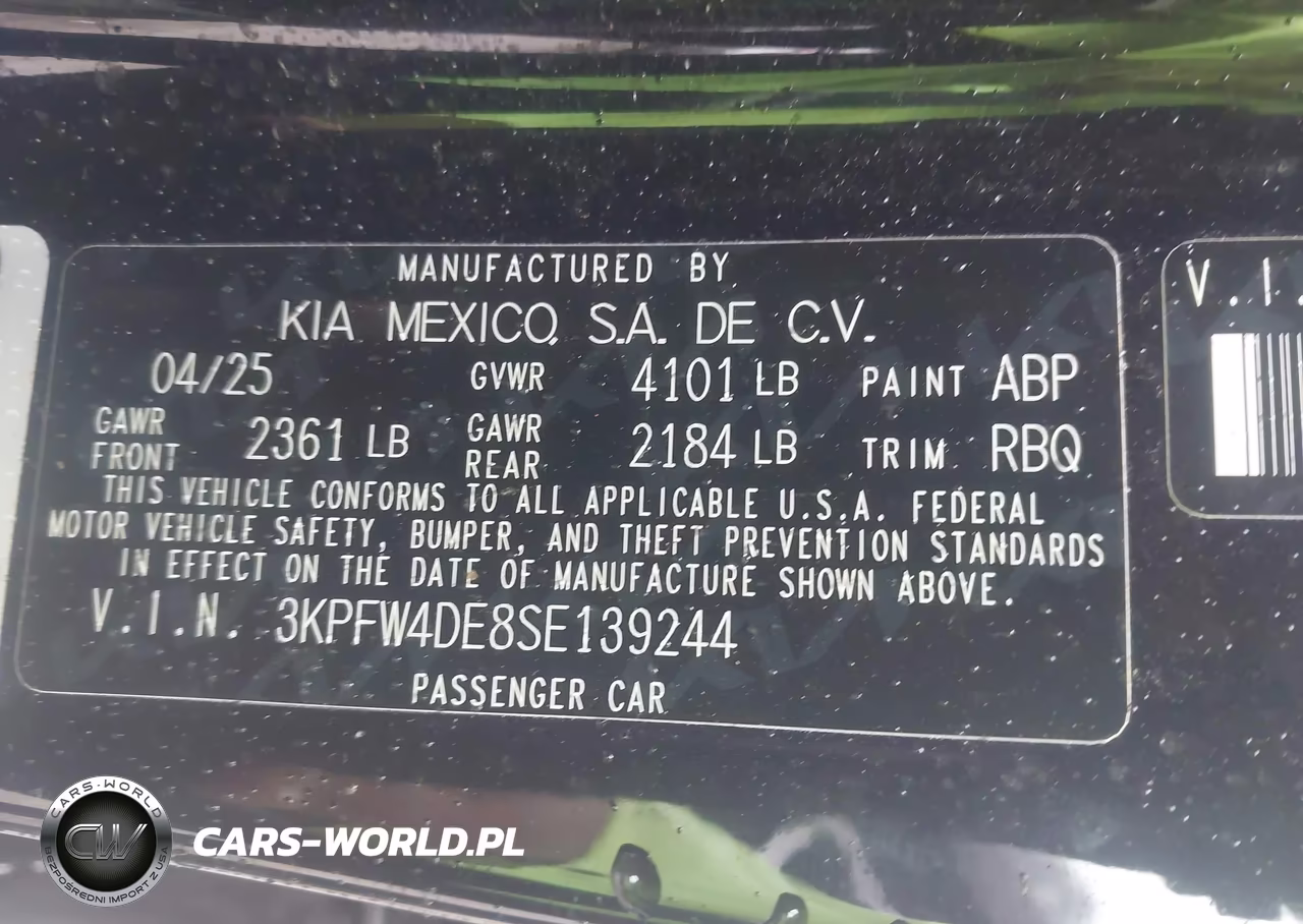 2025 Kia K4 Gt-Line VIN:3KPFW4DE8SE139244 - 9