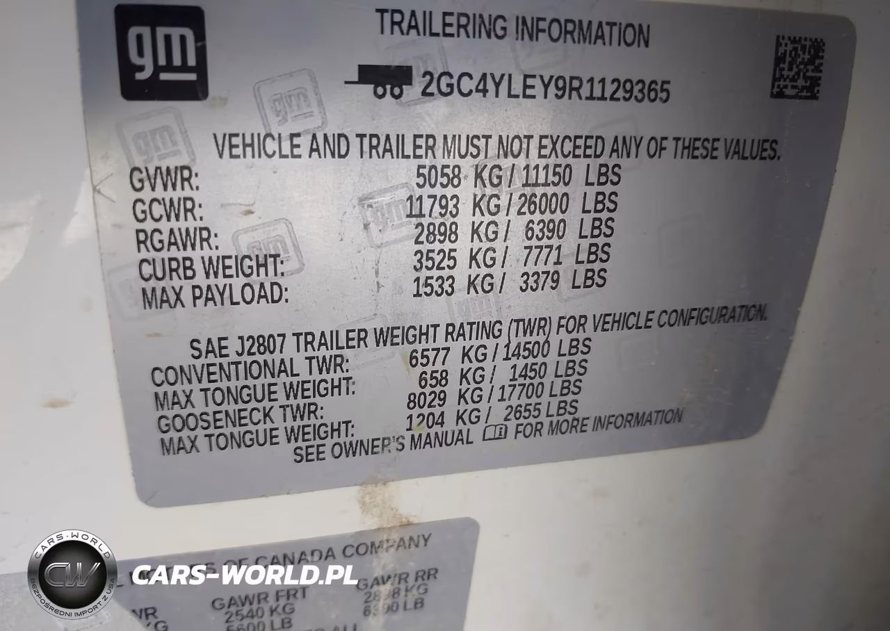 2024 Chevrolet Silverado 2500Hd 4Wd Standard Bed Work Truck VIN:2GC4YLEY9R1129365 - 9