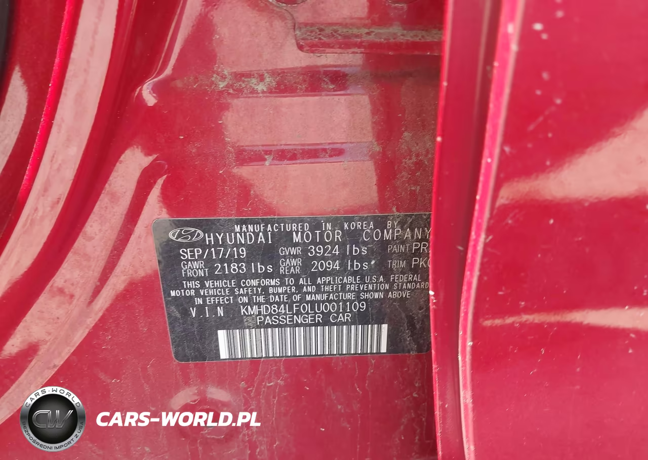 2020 Hyundai Elantra Value Edition VIN:KMHD84LF0LU001109 - 9
