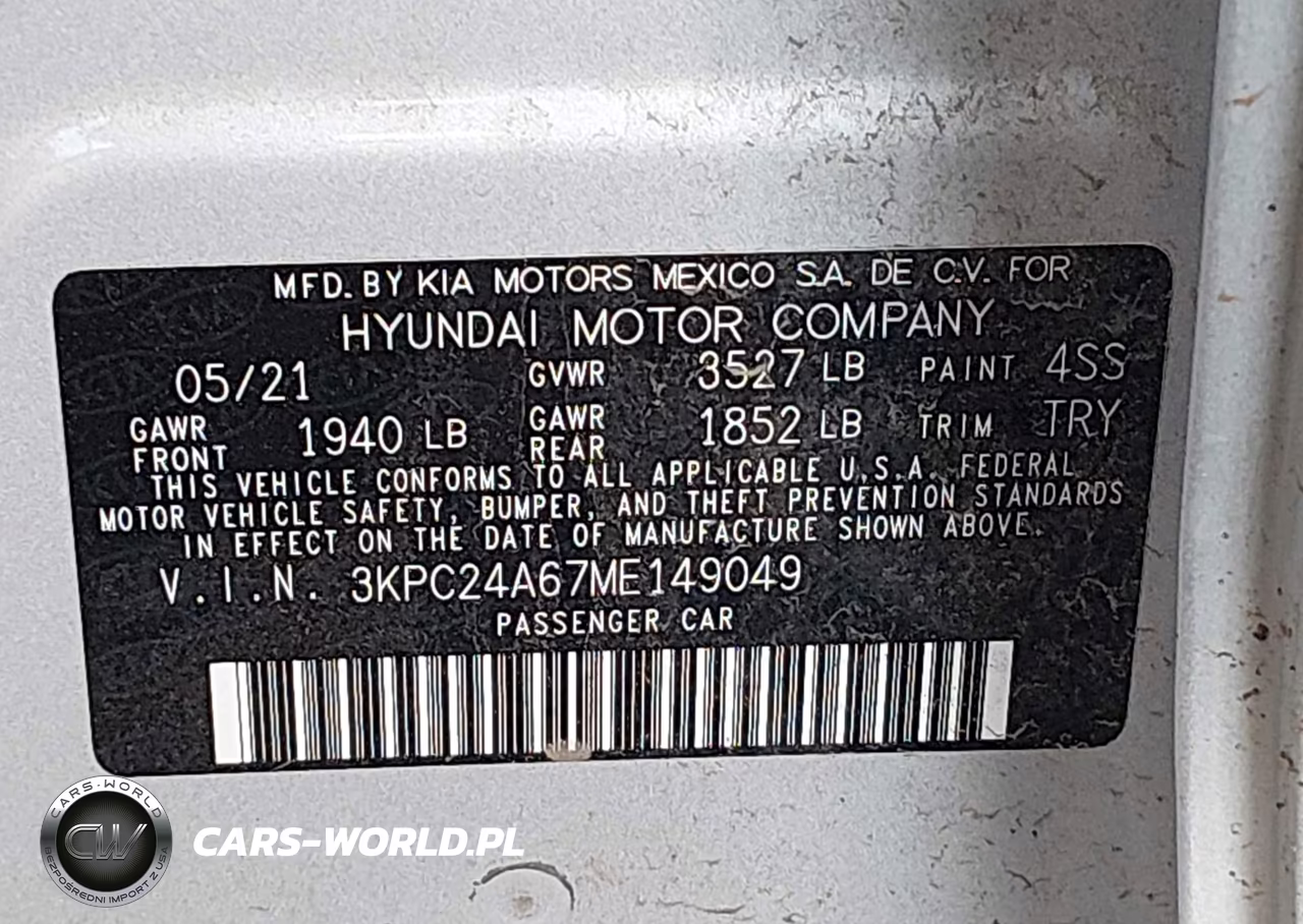 2021 Hyundai Accent Se VIN:3KPC24A67ME149049 - 9