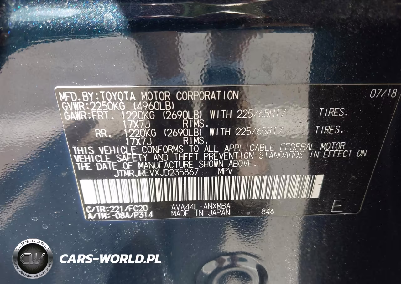 2018 Toyota Rav4 Hybrid Le VIN:JTMRJREVXJD235867 - 9