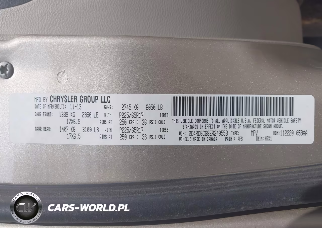 2014 Dodge Grand Caravan Sxt VIN:2C4RDGCG8ER240553 - 9