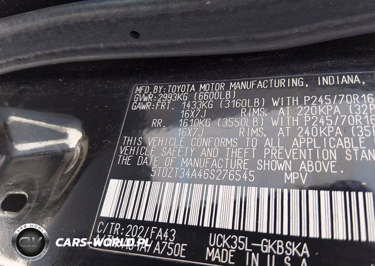 2006 Toyota Sequoia Sr5 V8 VIN:5TDZT34A46S276545 - 9