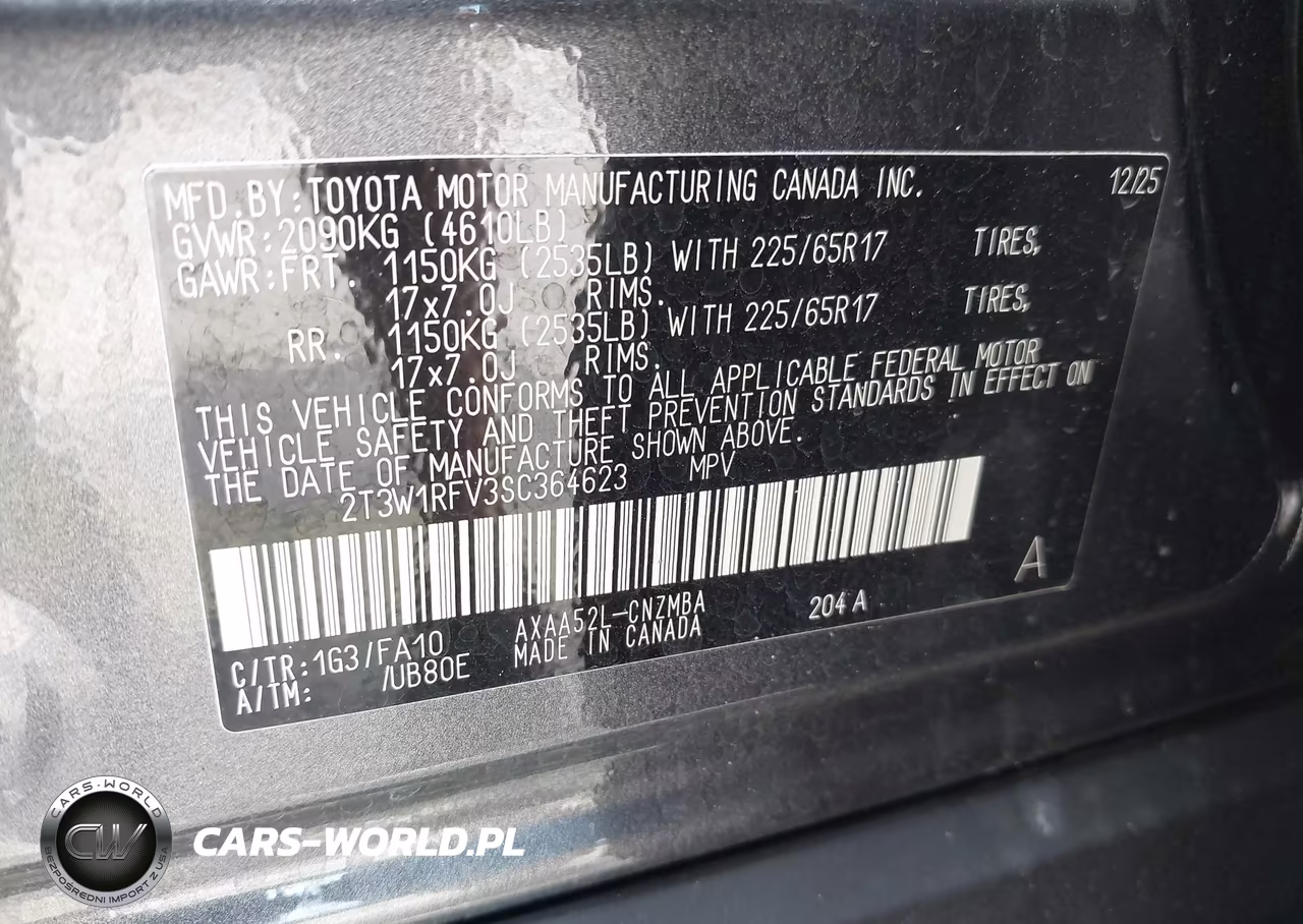 2025 Toyota Rav4 Xle VIN:2T3W1RFV3SC364623 - 9