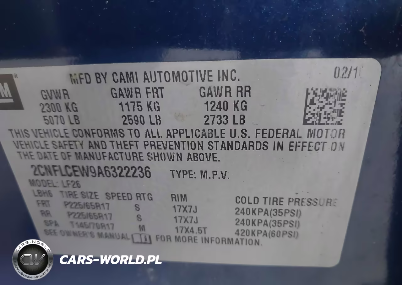 2010 Chevrolet Equinox Ls VIN:2CNFLCEW9A6322236 - 9