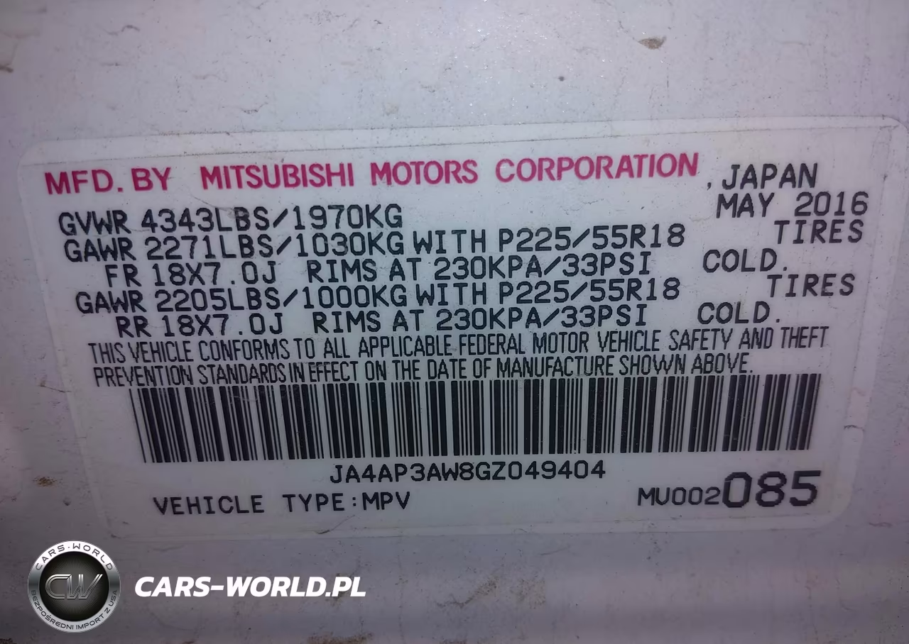 2016 Mitsubishi Outlander Sport 2.4 Es VIN:JA4AP3AW8GZ049404 - 9